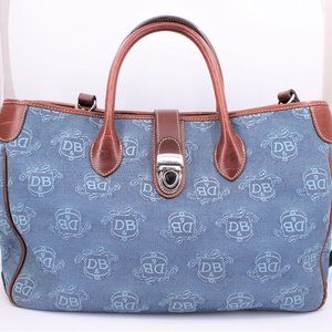 Dooney & Bourke Signature Denim Canva Shoulder Bag